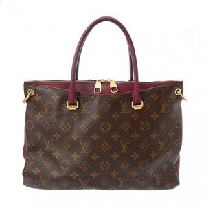 Louis Vuitton Monogram Pallas Raisin Purple Canvas Handbag